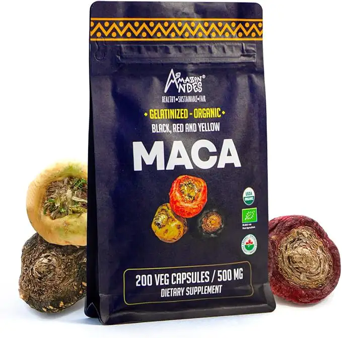 Triple Maca (Negro + Rojo + Amarillo)